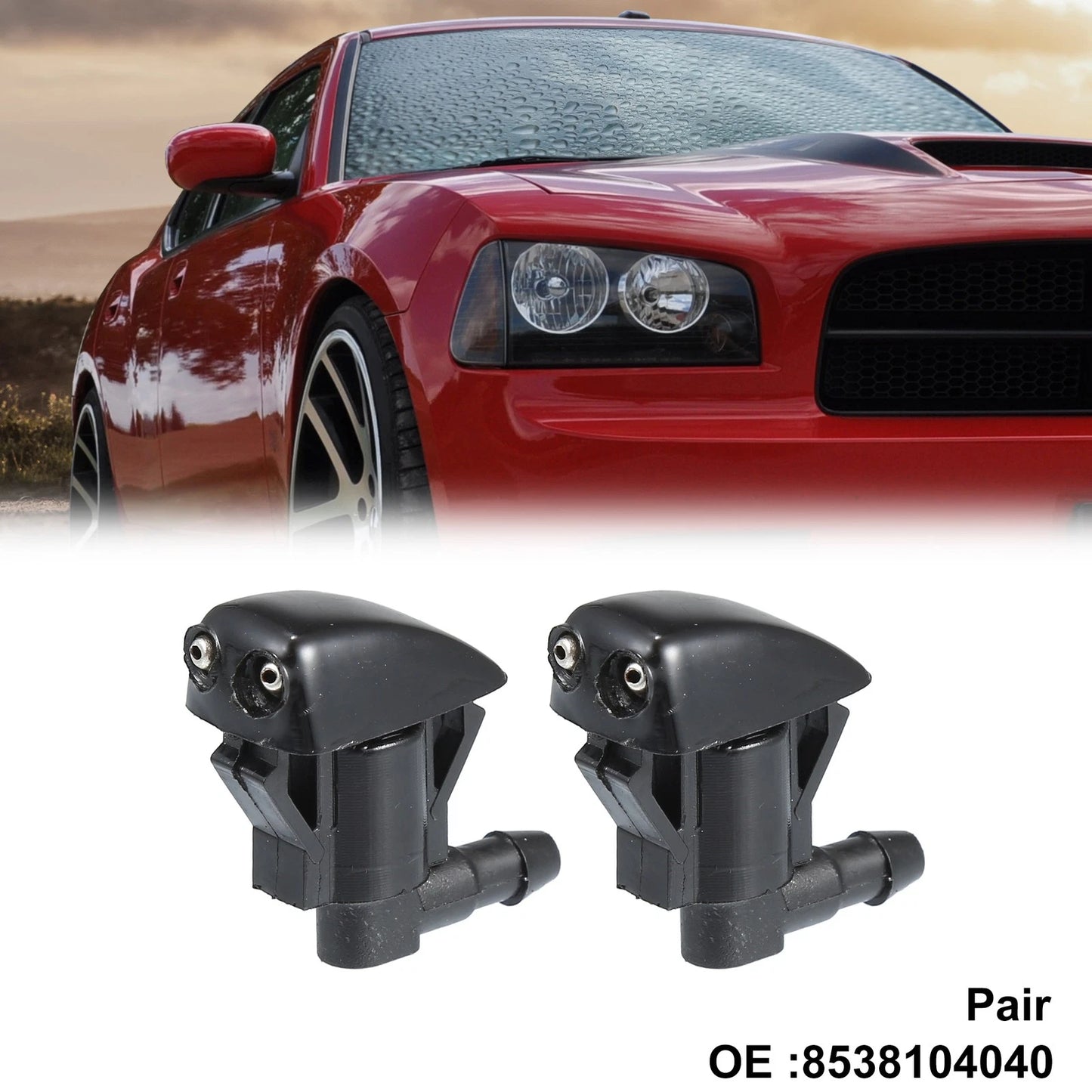 Front Windshield Washer Nozzle Spray Jet for Toyota Tacoma (2005-2015)