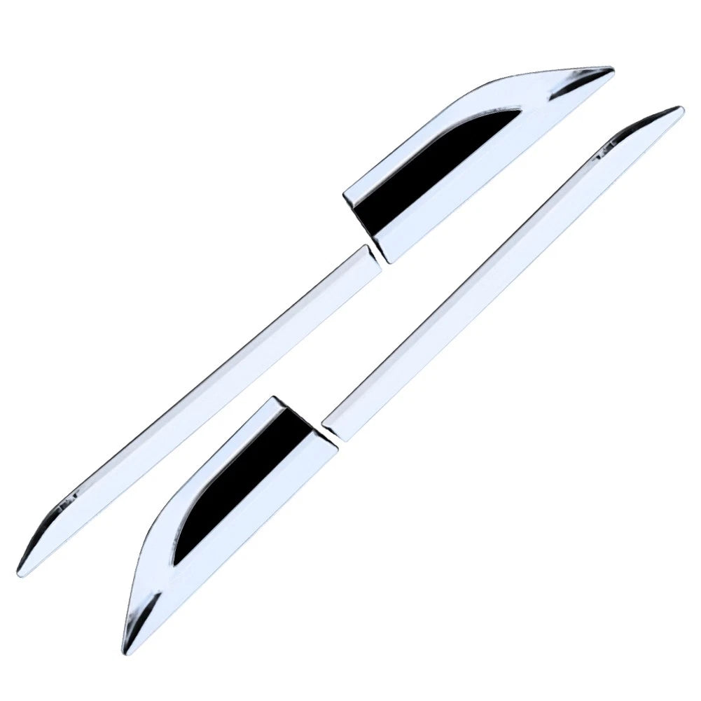 Stainless Steel Front Door Side Fender Emblem Dagger Cover Trim for Car