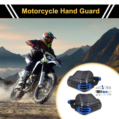 Set / 1x / Universal Hand Guard Knuckle Guard Protector Blue PC for Motorcycles