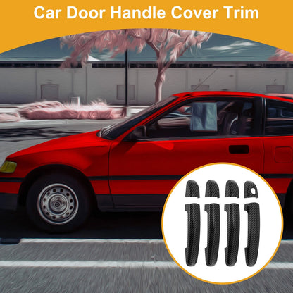 Carbon Fiber Black Door Handle Cover Trim for Suzuki Swift (2004-2021)