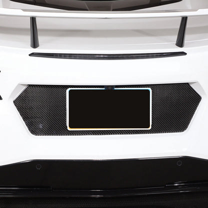 Carbon Fiber Rear License Plate Frame Trim for Corvette C8 (2020-2024)