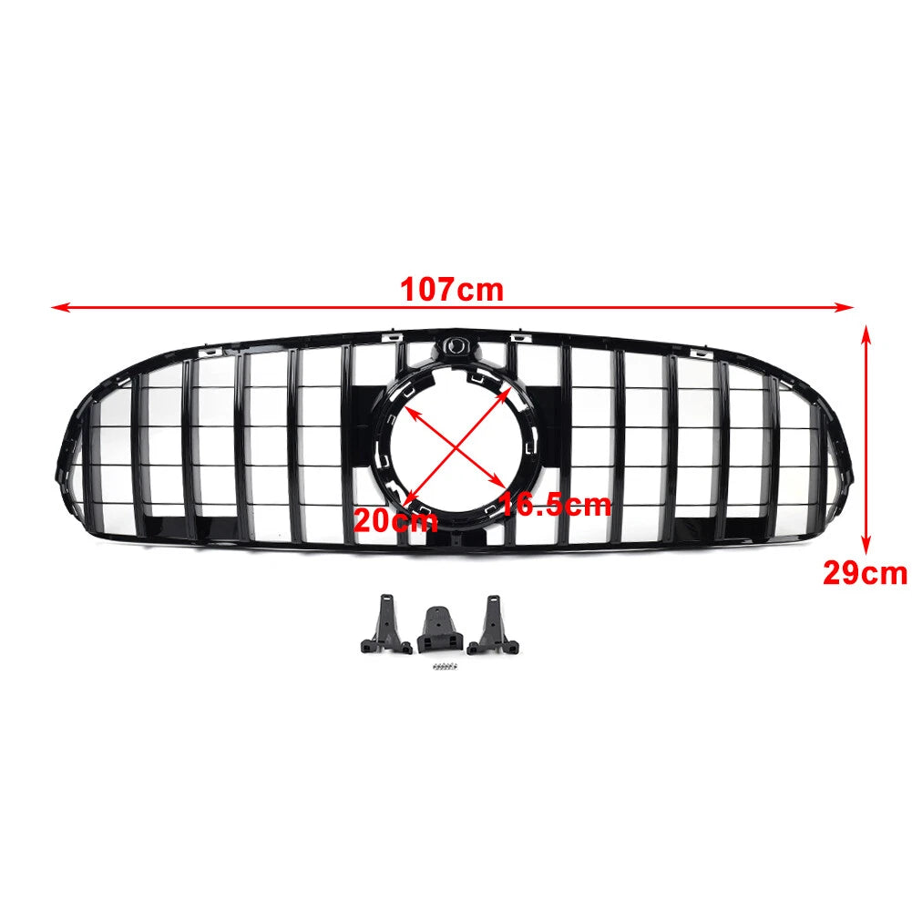 GTR Style Front Bumper Grille for Mercedes Benz GLC Class W253 X253 (2020-2022)
