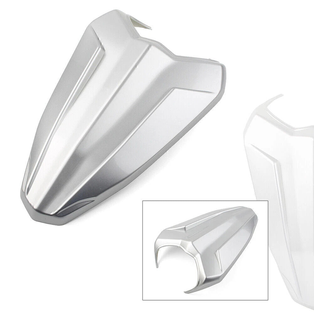 Silver Rear Pillion Seat Cover for Yamaha YZF R15 (2017-2021)