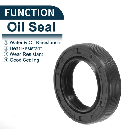 Oil Seal / 28x45x10mm 5Pcs / Seal Ring NBR Rubber for Rotary Shaft