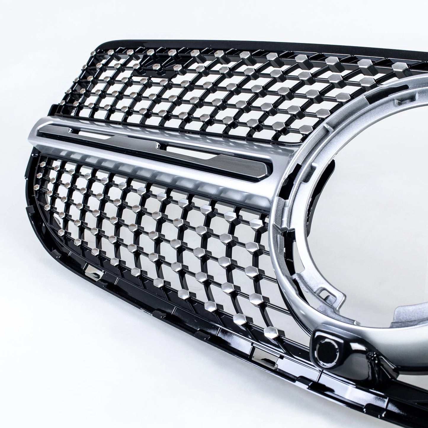 Silver Diamond Slats Front Grille for Mercedes Benz X253 (2020-2022)