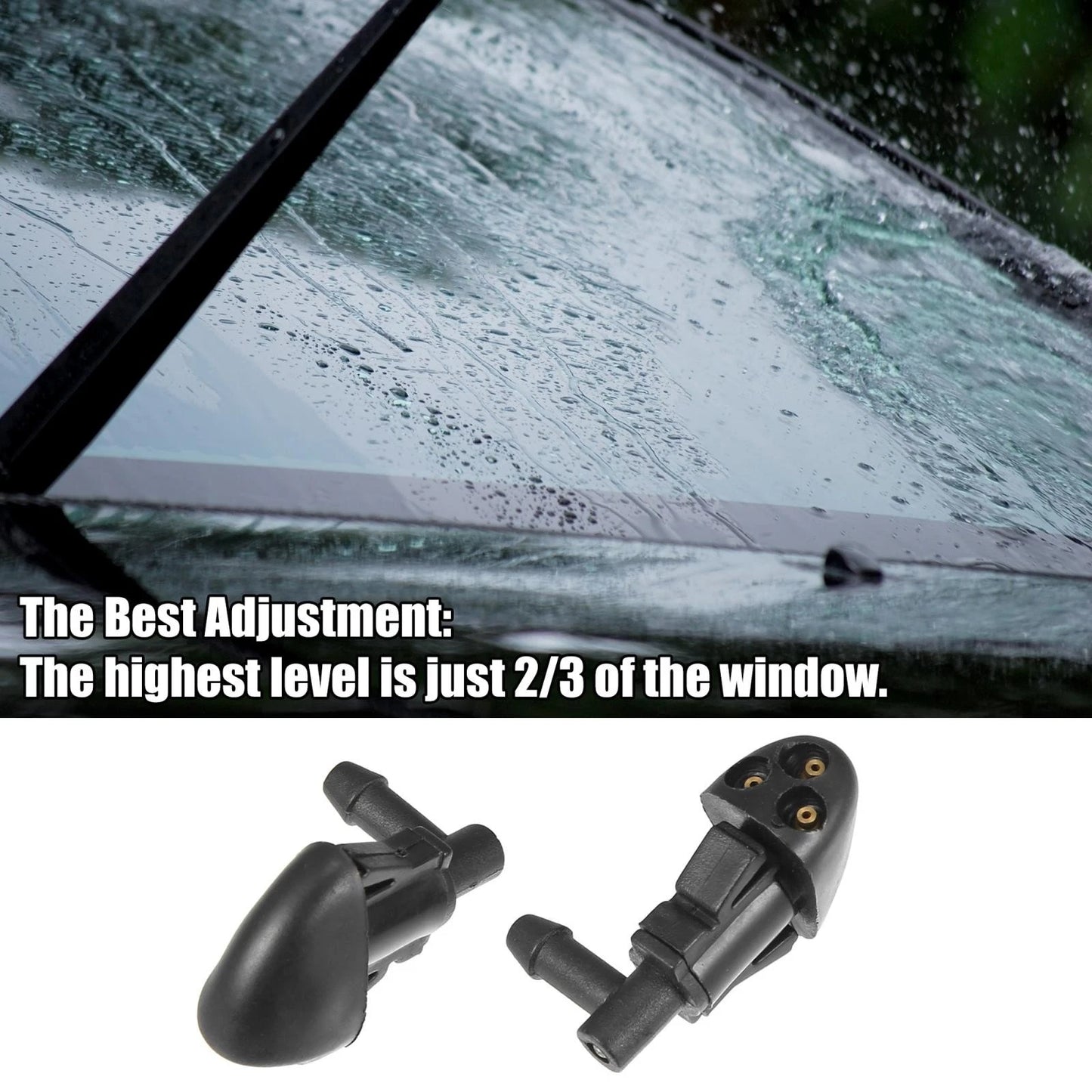 3pcs Front Windshield Washer Nozzle Kit for Chevrolet Cruze