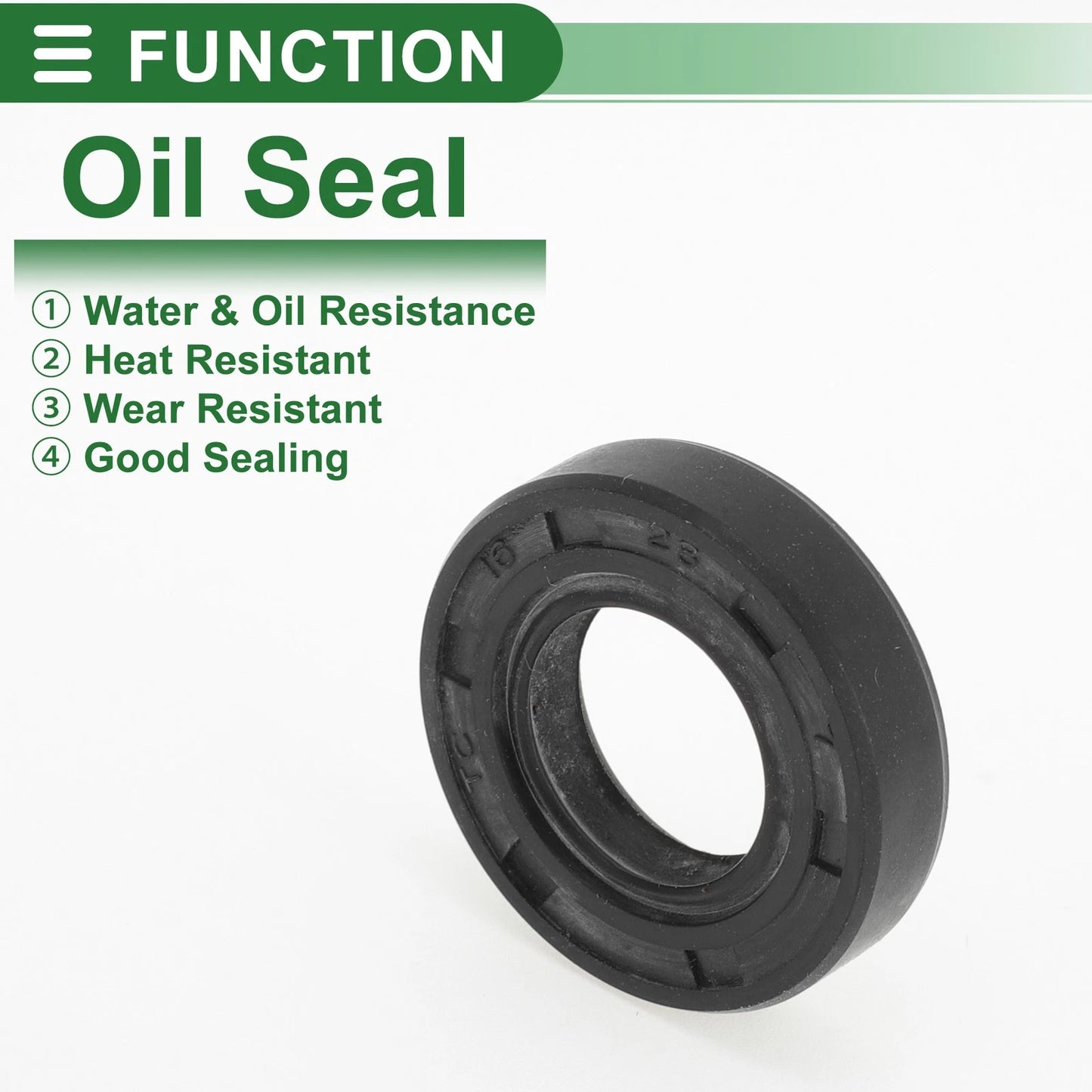 Oil Seal 16x28x7mm Black 5 Pcs Seal Ring Rotary Shaft Seal NBR Rubber