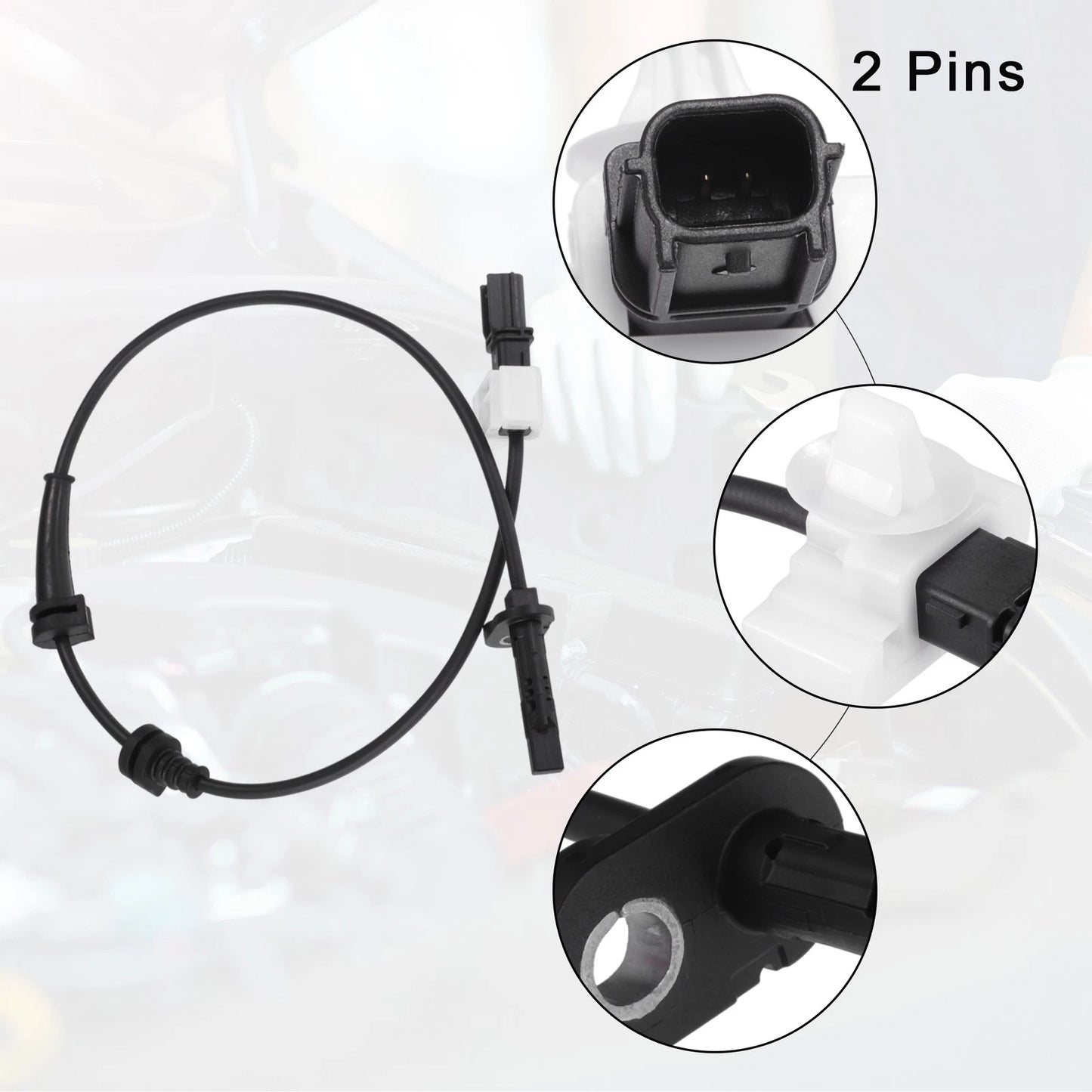 2 x Rear ABS Wheel Speed Sensors for Honda Accord (2013-2017)