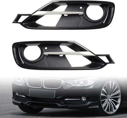 Front Bumper Fog Light Bezel Grille Cover Trim for BMW F30 320i 328i 335i (2012-2015)