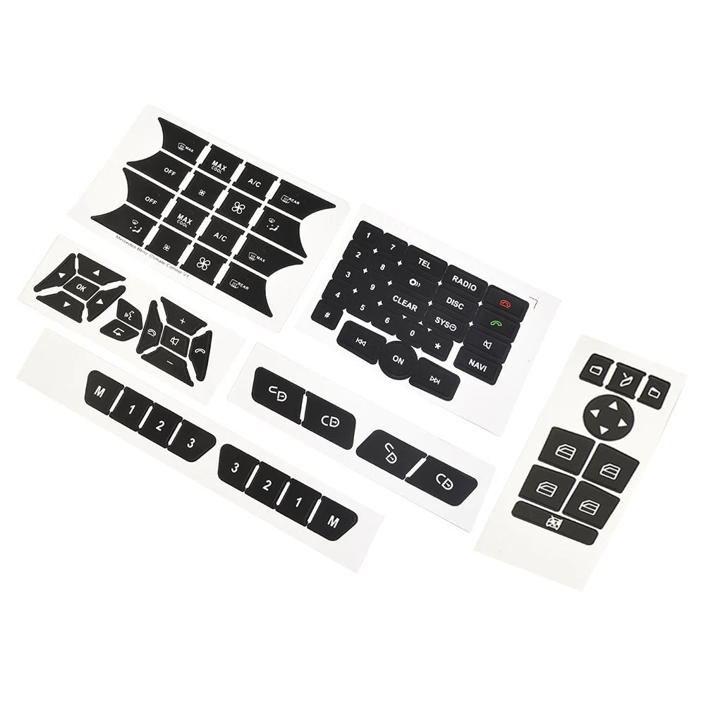 Button Stickers Front Radio Repair Steering Steel for Car