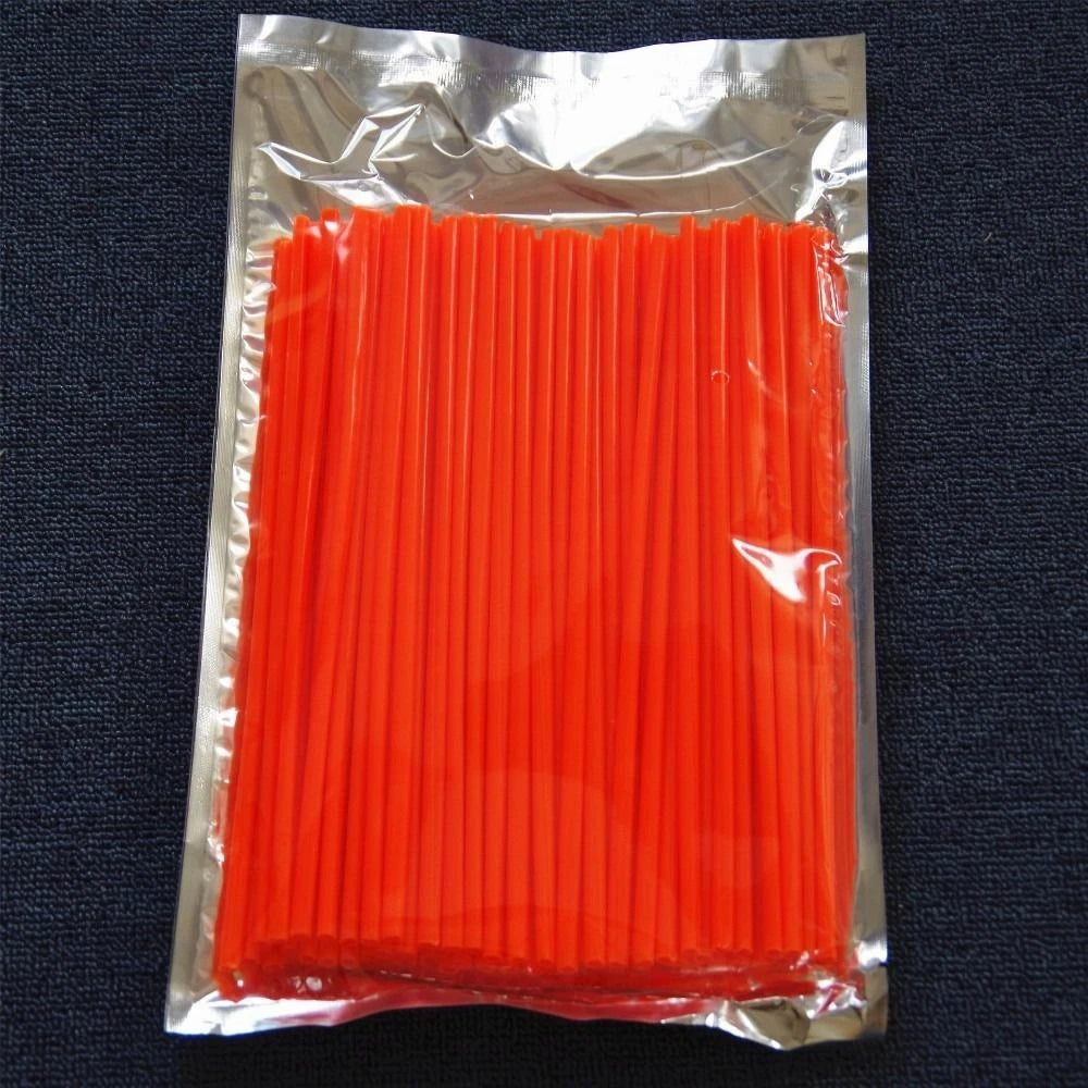 72pcs Orange Wheel Spoke Wraps for Motorcycle Dirt Bike CRF EXC YZF