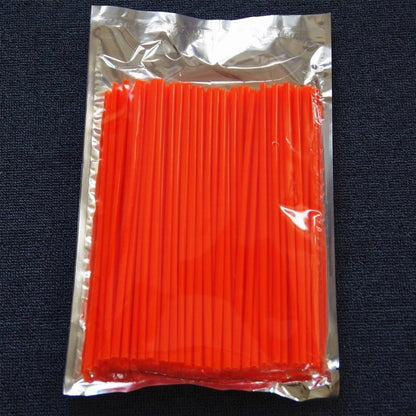 72pcs Orange Wheel Spoke Wraps for Motorcycle Dirt Bike CRF EXC YZF