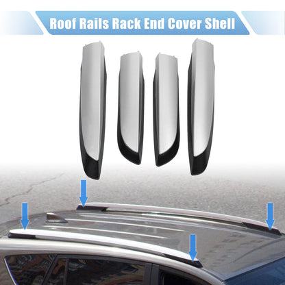 1 Set / Roof Rack Rail Cover End Shell Cap for Toyota RAV4 (2013–2018)