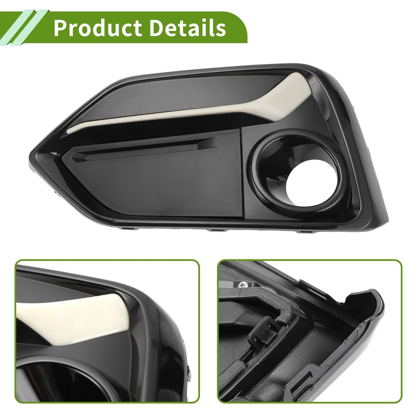 Left Front Fog Light Grill for Honda Civic (2016-2021)