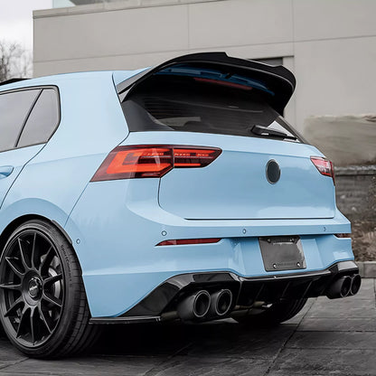 Gloss Black Rear Boot Spoiler Lip for VW Golf 8 GTI R (2021-2024)