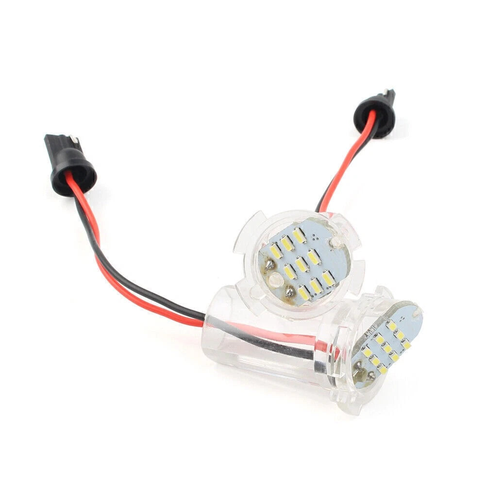 2 x White LED License Plate Lights for Toyota Corolla, Alphard, Atis, IST