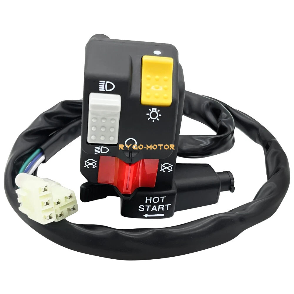 Handlebar Switch Hot Start Kill Stop Headlight for Honda TRX450R (2004–2007)