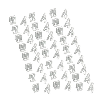 50pcs Gray Dashboard Retainer Clips for Instrument Panel - Universal Fit