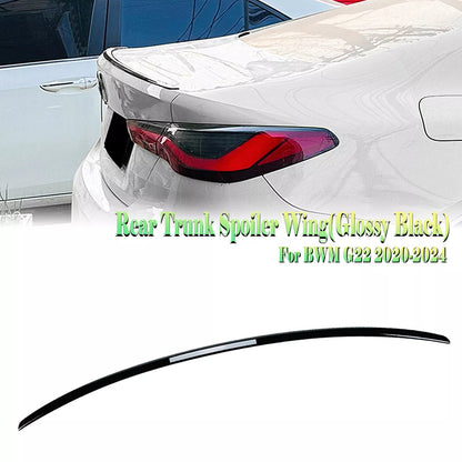 Rear Boot Spoiler Lip for BMW 4 Series G22 (2020-2024) Gloss Black