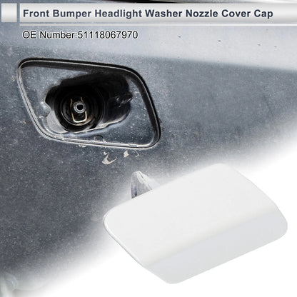 Bumper Headlight Washer Nozzle Cover Cap for BMW 320i (2006-2013)