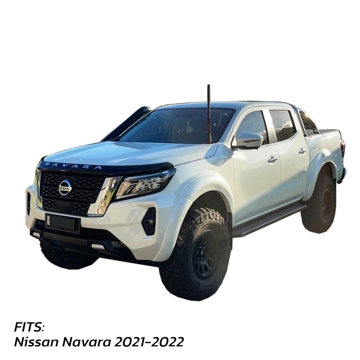 Front Grey K21 Fender Flares for Nissan Navara (2021-2022)