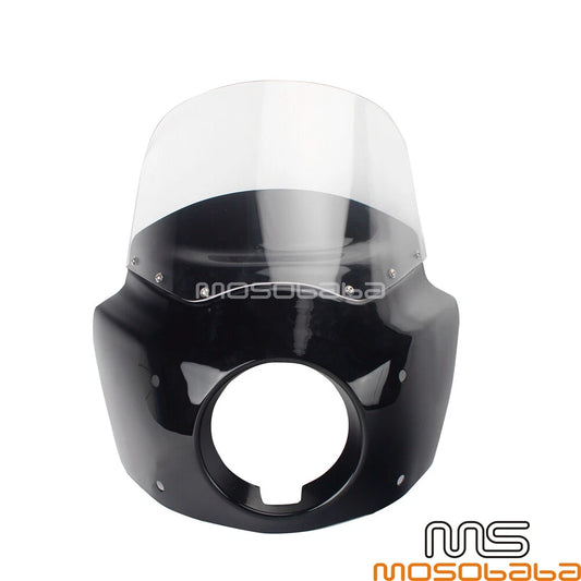 11" Clear Windshield & Front Headlight Fairing for Harley Dyna Street Bob (2006-2017)