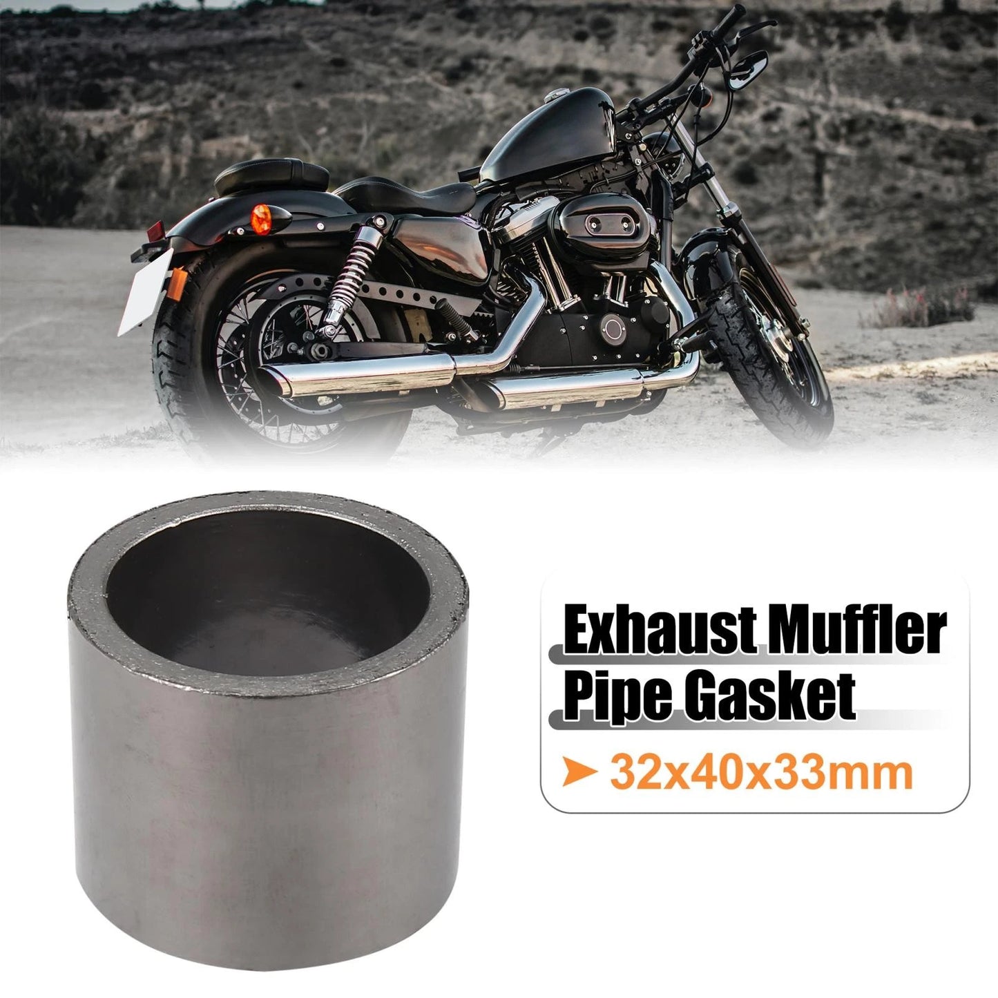 32mm ID 40mm OD Exhaust Muffler Pipe Gasket Graphite Seal Ring for Motorcycle