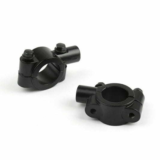 2 x 22mm Mirror Clamp for Motorcycle Handlebar M10