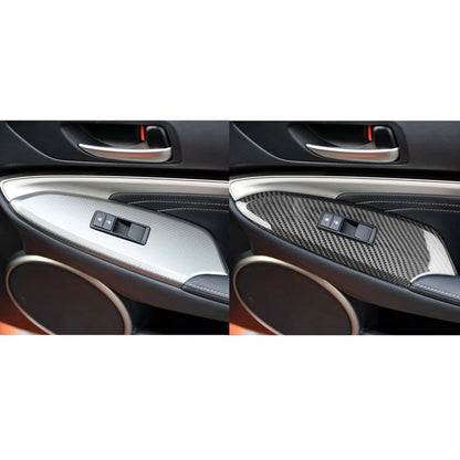 100% Dry Carbon Fiber Window Lift Switch Panel Cover Trim for Lexus RC 2015-2022