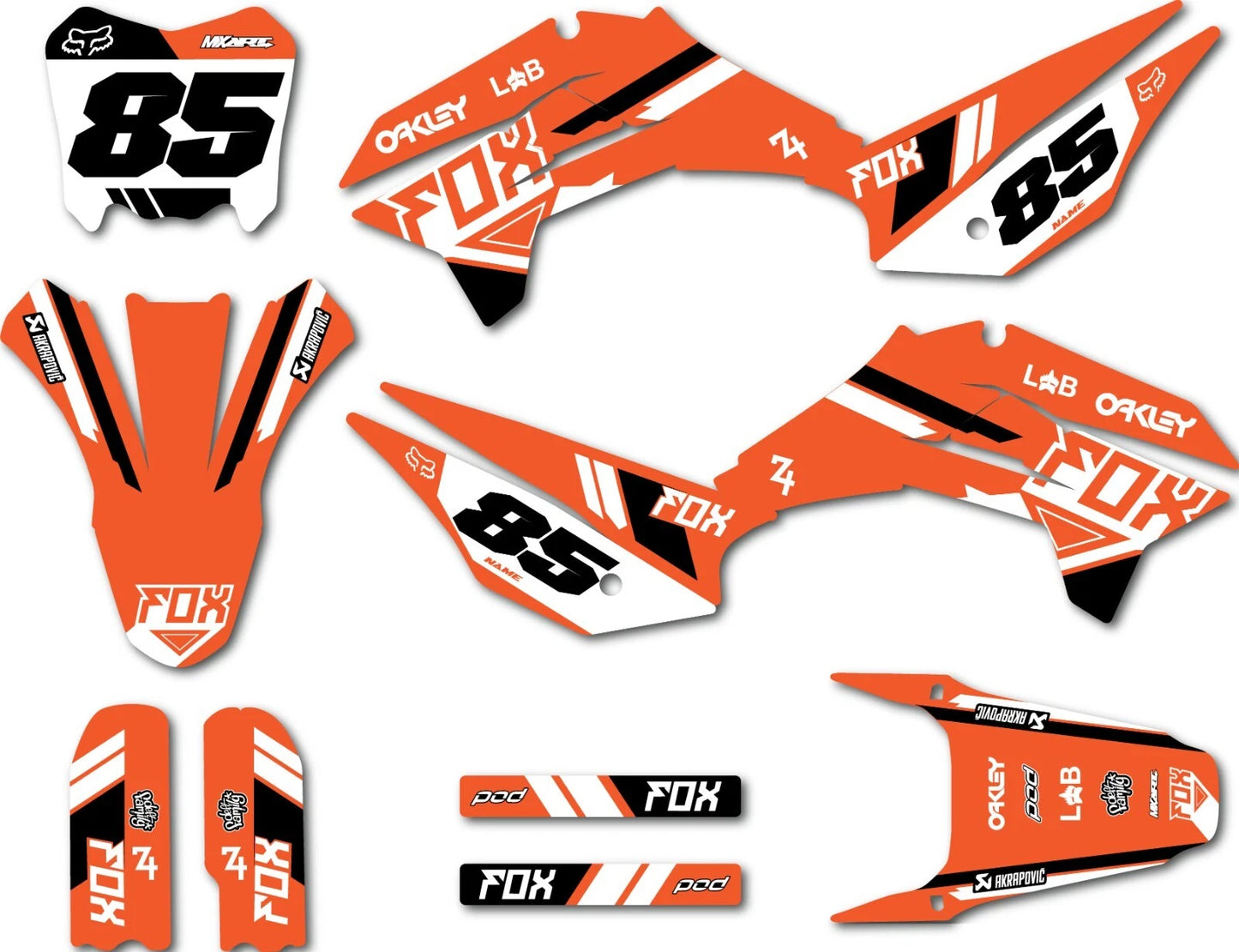 Glow Style Sticker Kit for Kayo TD 125 Models