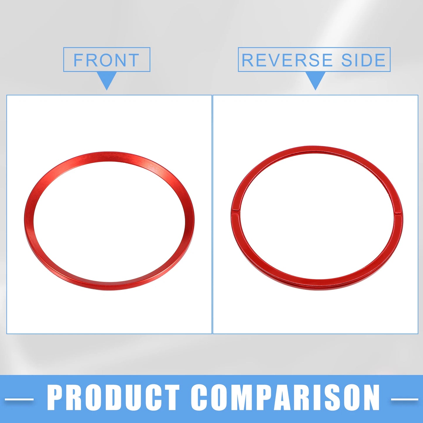 Wheel Hub Center Cover Rings for Honda Civic 2016-2021 Red (Set of 4)