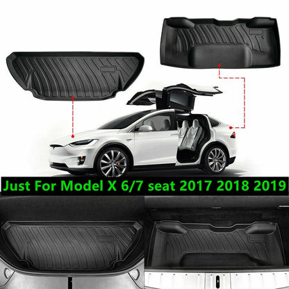 Front Frunk Under Trunk Cargo Mat Liner Box Durable Anti-Skid for Tesla Model X