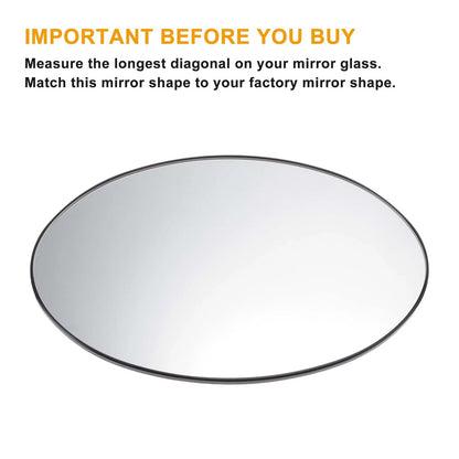 Left Side Heated White Mirror Glass for BMW Mini R50 R52 R53 (2001-2008)