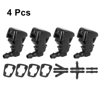 4 x Front Windshield Washer Nozzles for Ford Edge, Focus (2007-2019)
