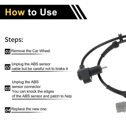 ABS Wheel Speed Sensor for Peugeot 307 (1997-2005)