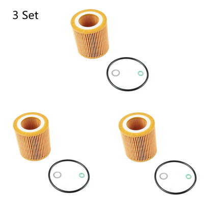 3 Pcs Car Oil Filter for BMW M3 M4 X1 X3 X4 X5 X6 Z4 128i 328i 528i (2012-2020)