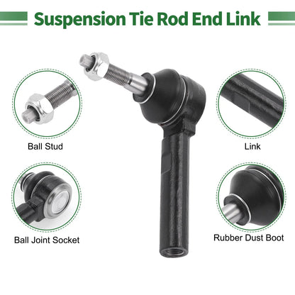 4 Pcs Front Suspension Kit Outer Tie Rod Ends Lower Ball Joints for Jeep Compass