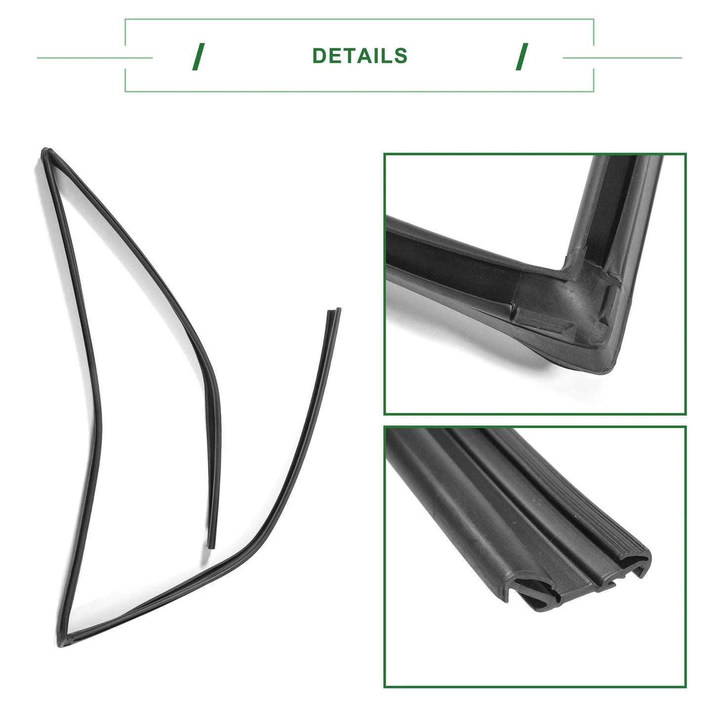 Rear Left Door Window Seal Strip for Toyota (No.6815202050)