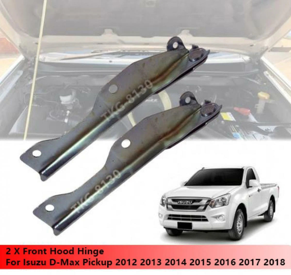 1 Set Front Hood Hinge for Isuzu D-Max (2012-2018)