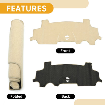 Dashboard Cover Mat for Toyota Aygo (2005-2014) - Beige 1 x Carpet