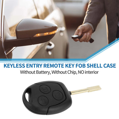 3 x Keyless Entry Remote Fob Key Shell Case for Ford C-Max (2003-2008)