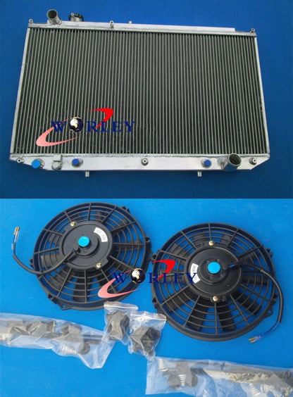 3 Row Radiator & Fans for Toyota Aristo JZS147 Lexus GS300 (1991-1997)