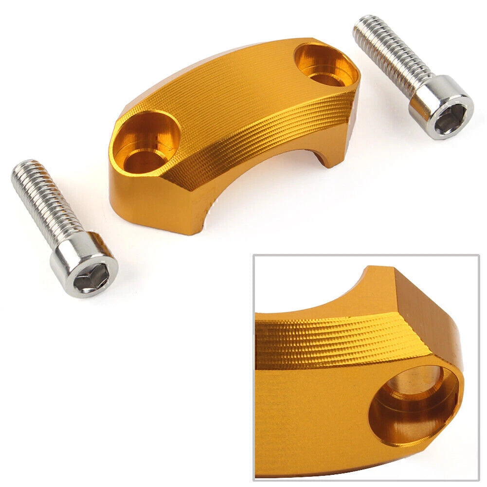 22mm Master Cylinder Perch Clamp Cover Gold for Motocross MX Enduro Bike