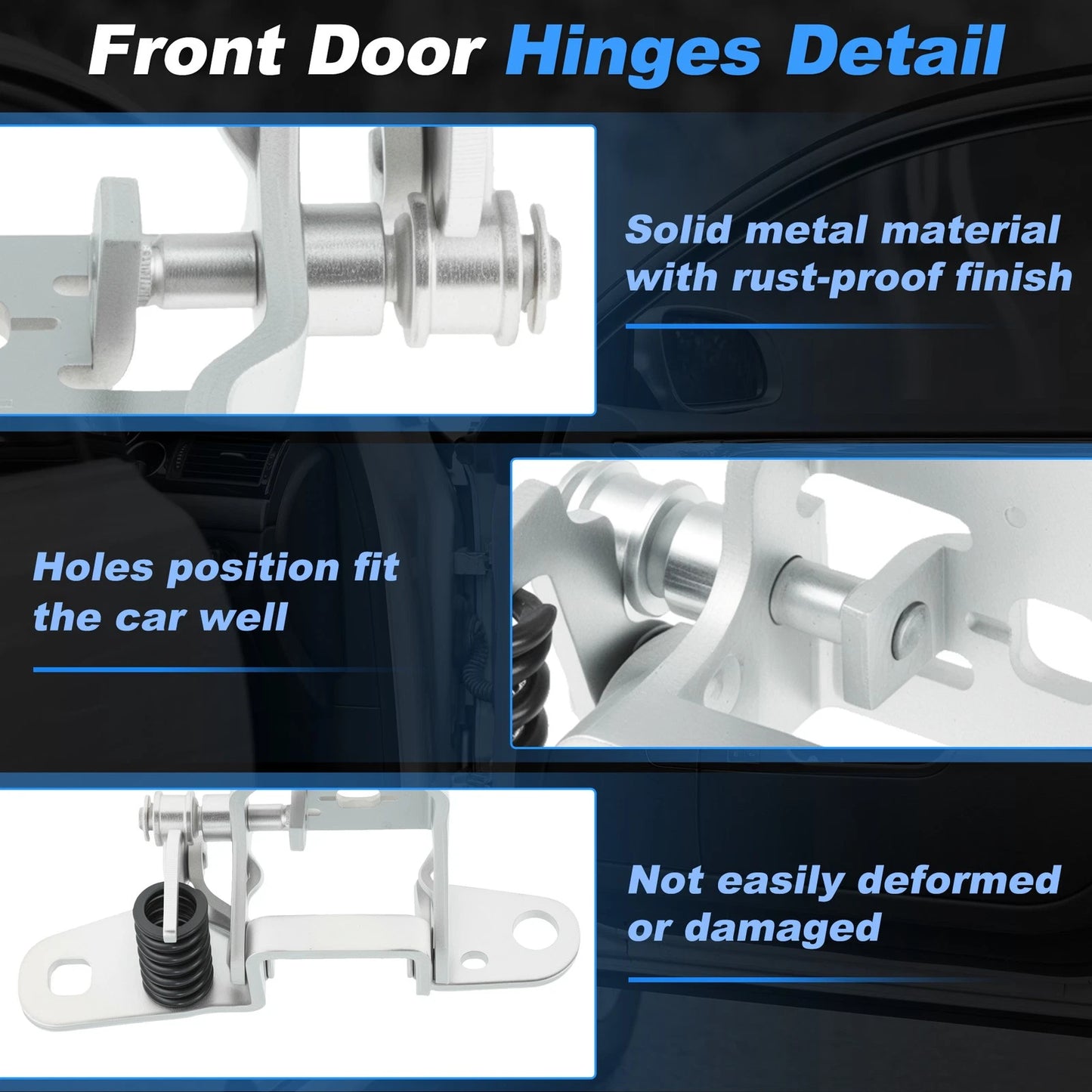 Front Left Lower Door Hinge for Dodge Ram 1500 2500 3500 (2009-2018)