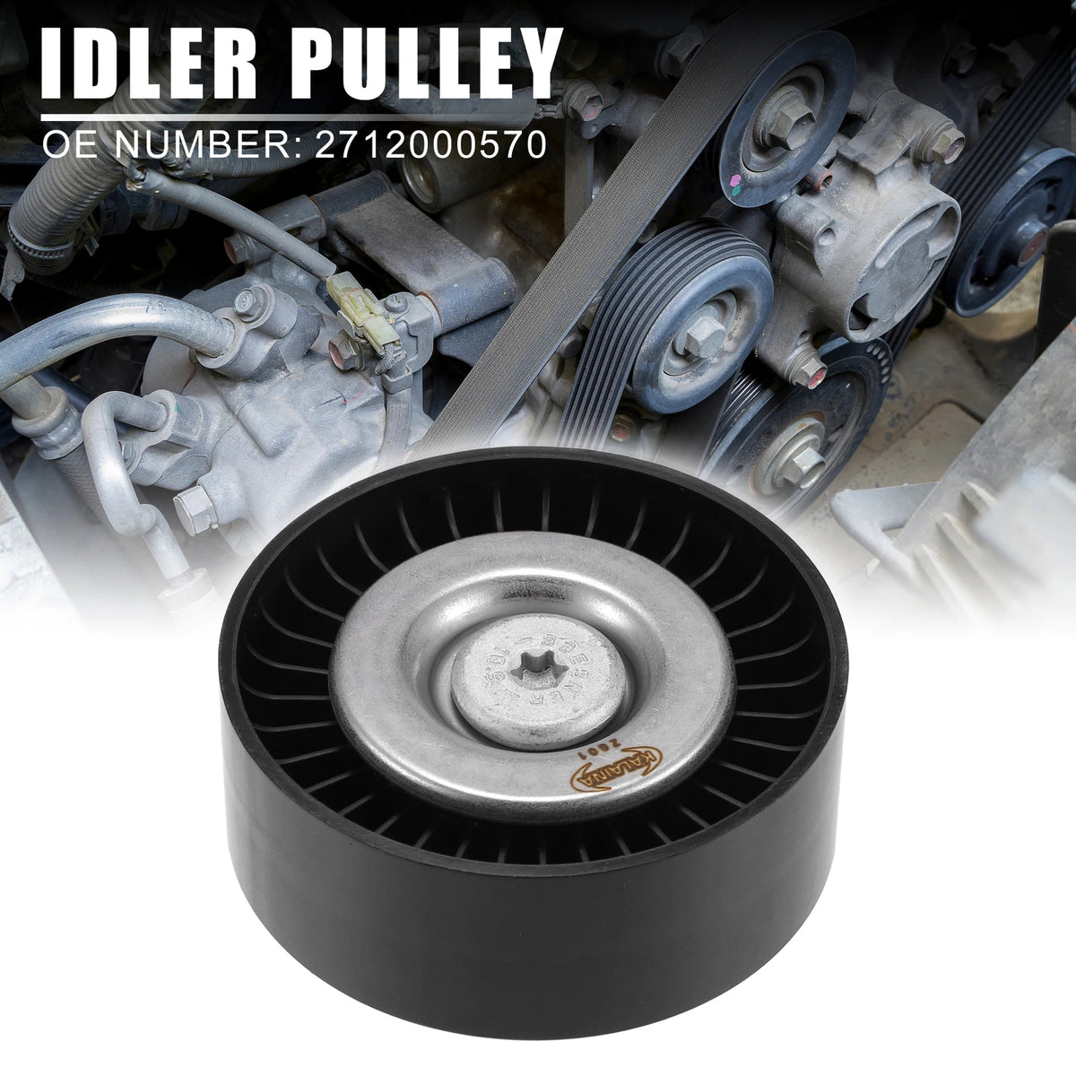 Drive Belt Idler Pulley for Mercedes-Benz C 230 (2003-2007)