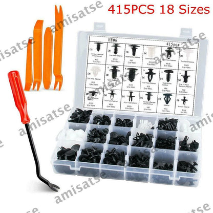 18 Size Retainer Clips & Plastic Fasteners for Car Vehicle (No Year)