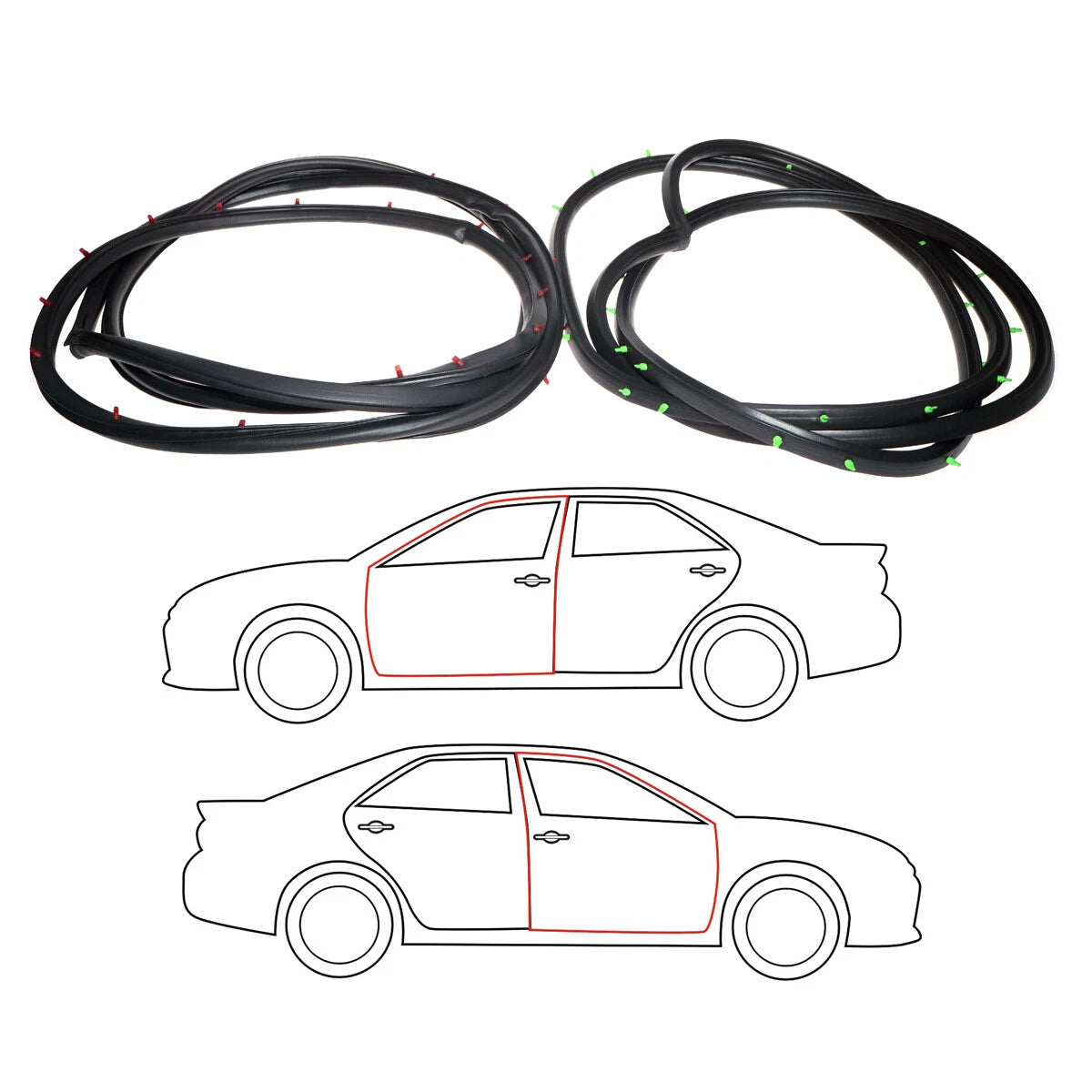 Front Door Weatherstrip for Toyota Dyna 200 1984-1994