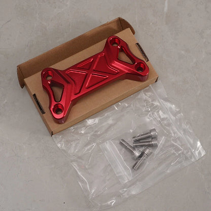Red Aluminum Handlebar Riser Top Clamp Cover for Ducati DesertX (2022-2024)