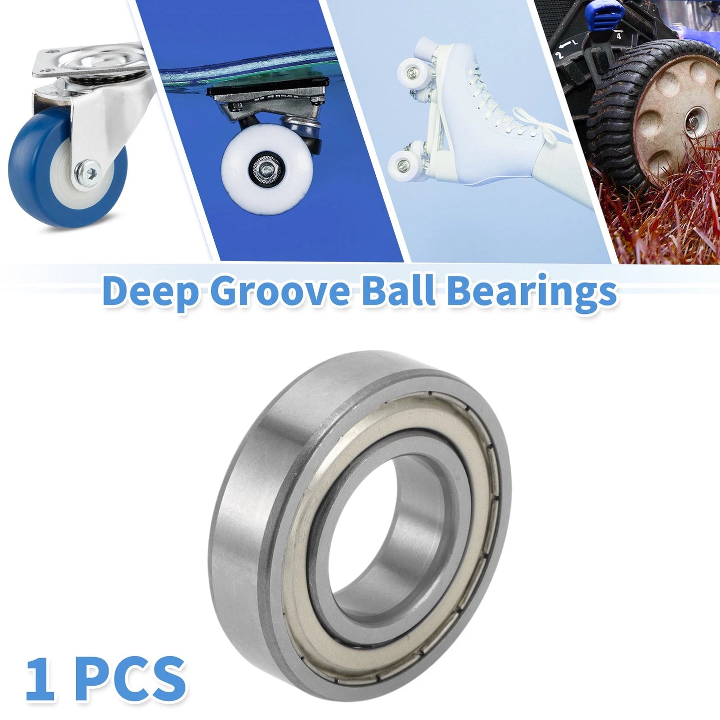 30x62x16mm Deep Groove Ball Bearings Lubricated Bearings