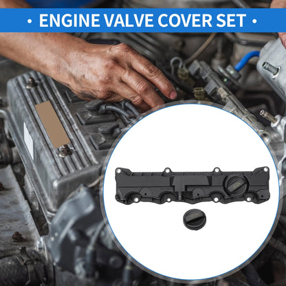 Left Engine Valve Cover with Oil Cap for Peugeot 206 (2000-2020)